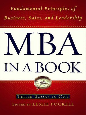 cover image of MBA in a Book